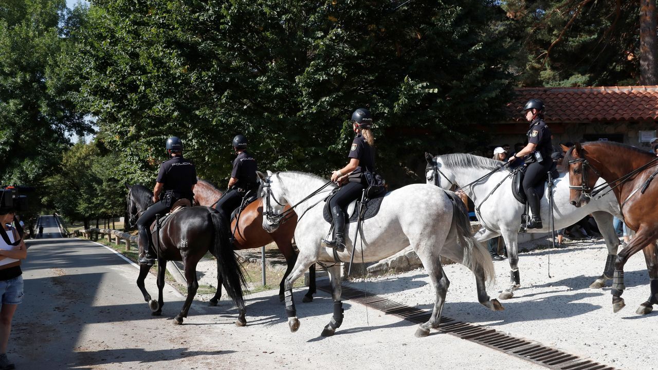 Imagen de la Policía Nacional a caballo