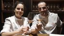 Xosé Magalhaes y Lydia del Olmo agradecen la estrella Michelin de Ceibe