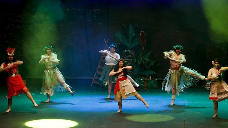 Imagen del musical «Vaiana» en A Coruña