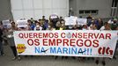 Protesta de las trabajadoras de Albo Celeiro