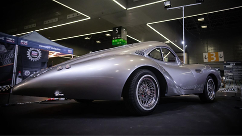 Vista de la parte trasera del�coche fabricado y dise�ado por el ovetense Xuan de Lorenzo