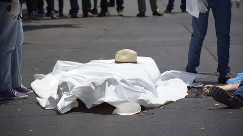 Cuerpo de uno de los periodistas asesinad en Mxico en el 2017