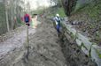 Obras de mejora en el paseo fluvial de las riberas del río Miño en Ourense. 