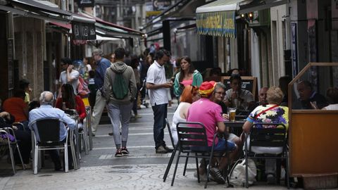 Atmosphere in la Franja, the wine area of ??A Coruña.