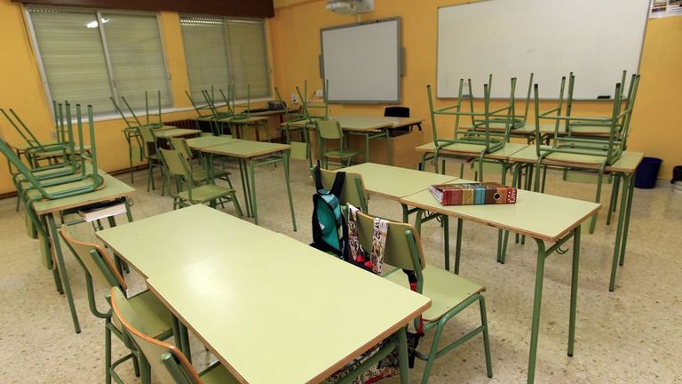 Un aula vacía