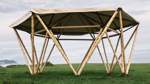 Un glamping hecho con bamb�