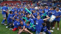 Primera Copa Diputacin: el trofeo provincial de 2005 fue uno de los grandes logros del primer equipo azuln, que ya jugaba su segundo ao en la competicin regular de la Preferente Sur
