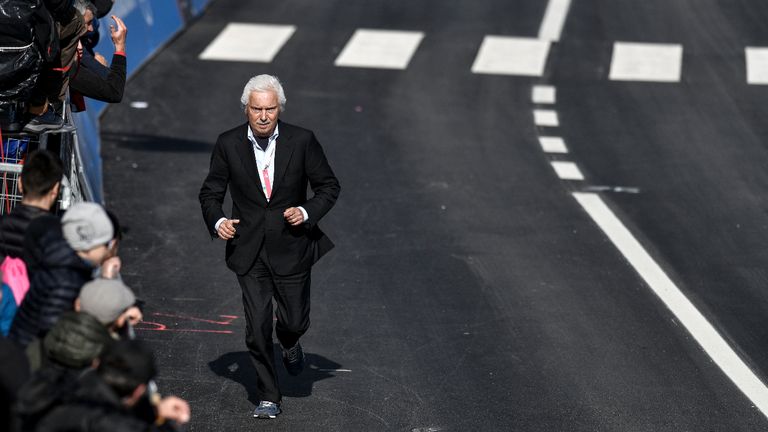 Gianni Savio en una imagen del año 2019 durante el Giro d'Italia