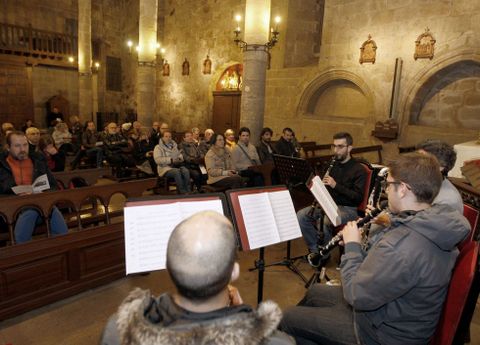 El grupo de clarinetes del Conservatorio estren una obra del joven msico Julin Gonzlez. 