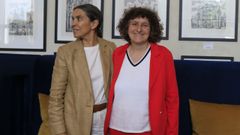 Mercedes Rosn y Goretti Sanmartn, tras la segunda reunin entre PSOE y BNG