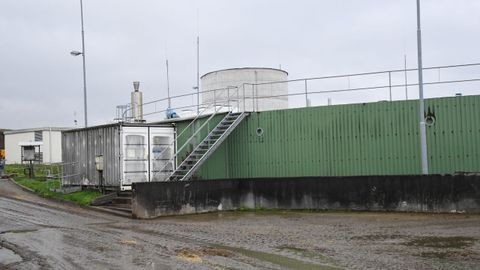 Imagen de la planta de biogás que tiene la cooperativa