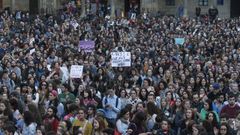 Clamor en Compostela contra la sentencia de La Manada
