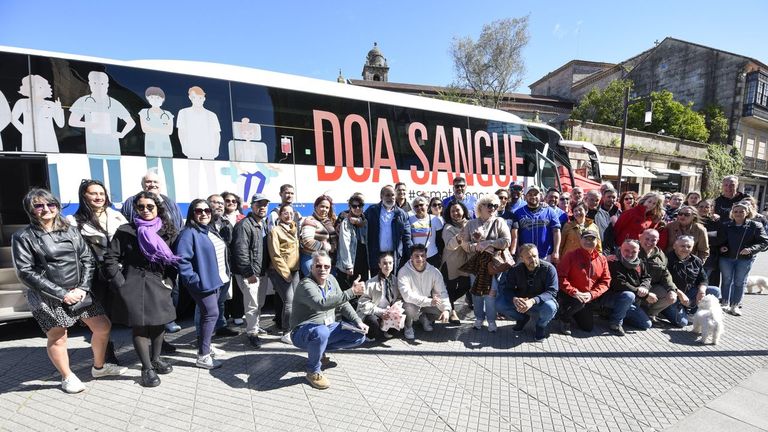 Hermanamiento entre dos asociaciones en Pontevedra para donar sangre de forma masiva