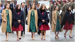 La Princesa Leonor y la Reina Letizia a su llegada a la Solemne Sesin de Apertura de las Cortes Generales de la XV Legislatura.