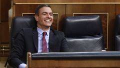 Pedro Snchez, este jueves, durante la sesin de control al Gobierno en el Congreso