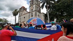 Protestas en Cuba por la falta de alimentos durante la crisis sanitaria