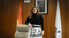 La jueza María Iglesias Bueno, en el Juzgado de Primera Instancia e Instrucción de Verín