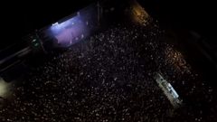 Así se vio desde el cielo el espectáculo de la Panorama en Bertamiráns