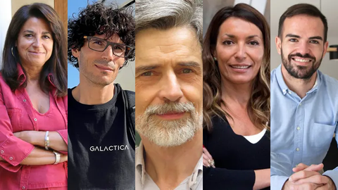 De izquierda a derecha: Ascensin Marcos, Diego Redolar, Carlos Gonzlez,Ana Isabel Gutirrez Salegui ylex Yez de la Cal