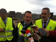 Visita a las obras de la depuradora