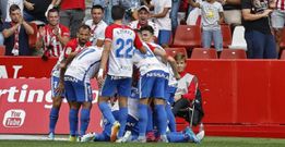 Celebraci�n gol de Borja