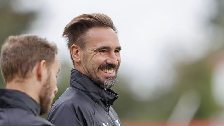 Borja Fernández tras una nueva victoria en Avilés: «En el descanso le dije a los chicos que lo único que nos faltaba era el gol»