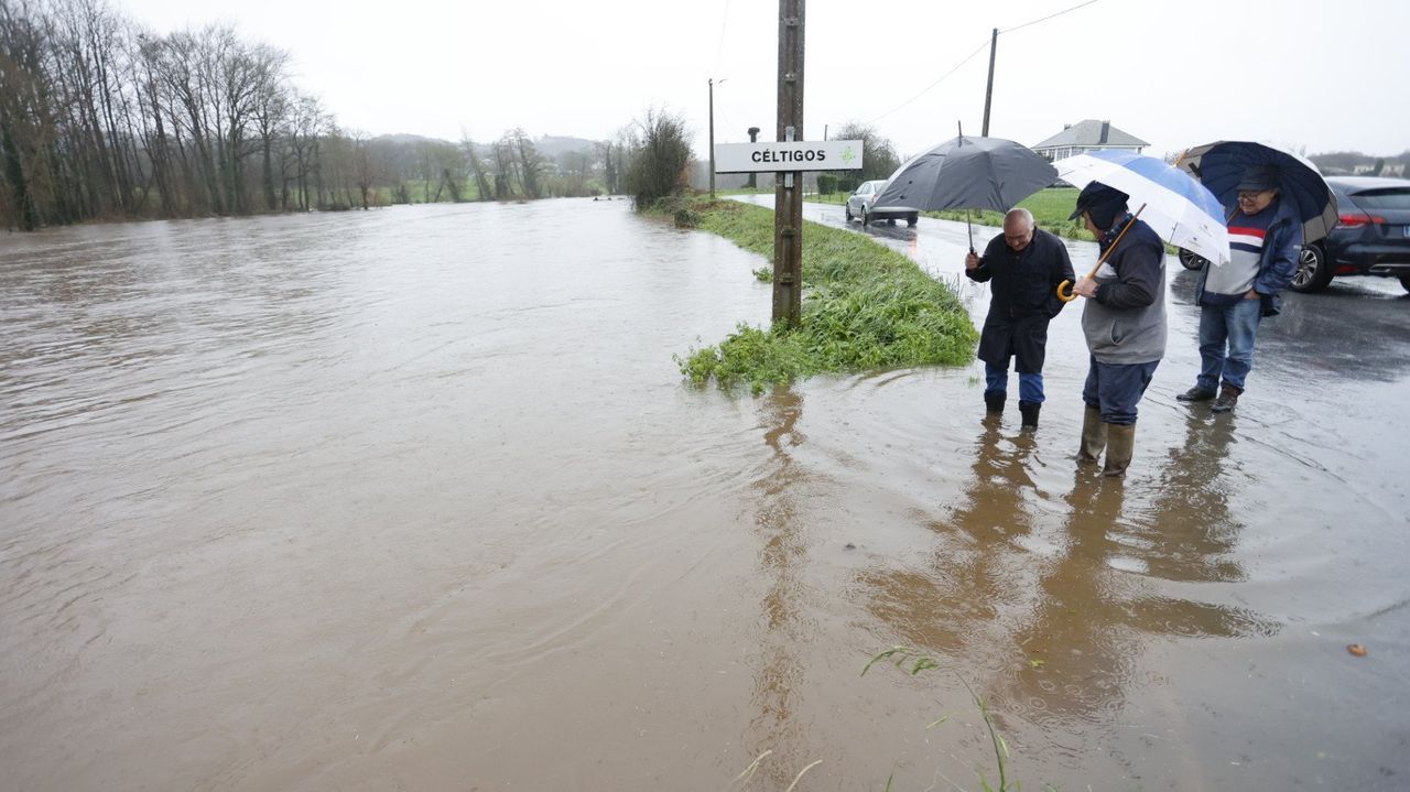Sarria sufre las consecuencias del temporal de Fin de Ao