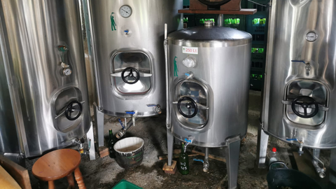 Imagen de un un llagar casero ubicado en El Infanzn, Gijn