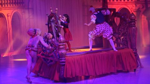 Imagen de archivo de un espectáculo circense en A Coruña. 
