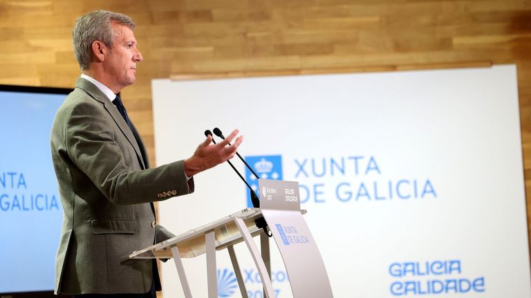 <span lang="gl">Rueda agradece «a unha forza política tan importante como o Partido Socialista» o pacto sobre o galego </span>