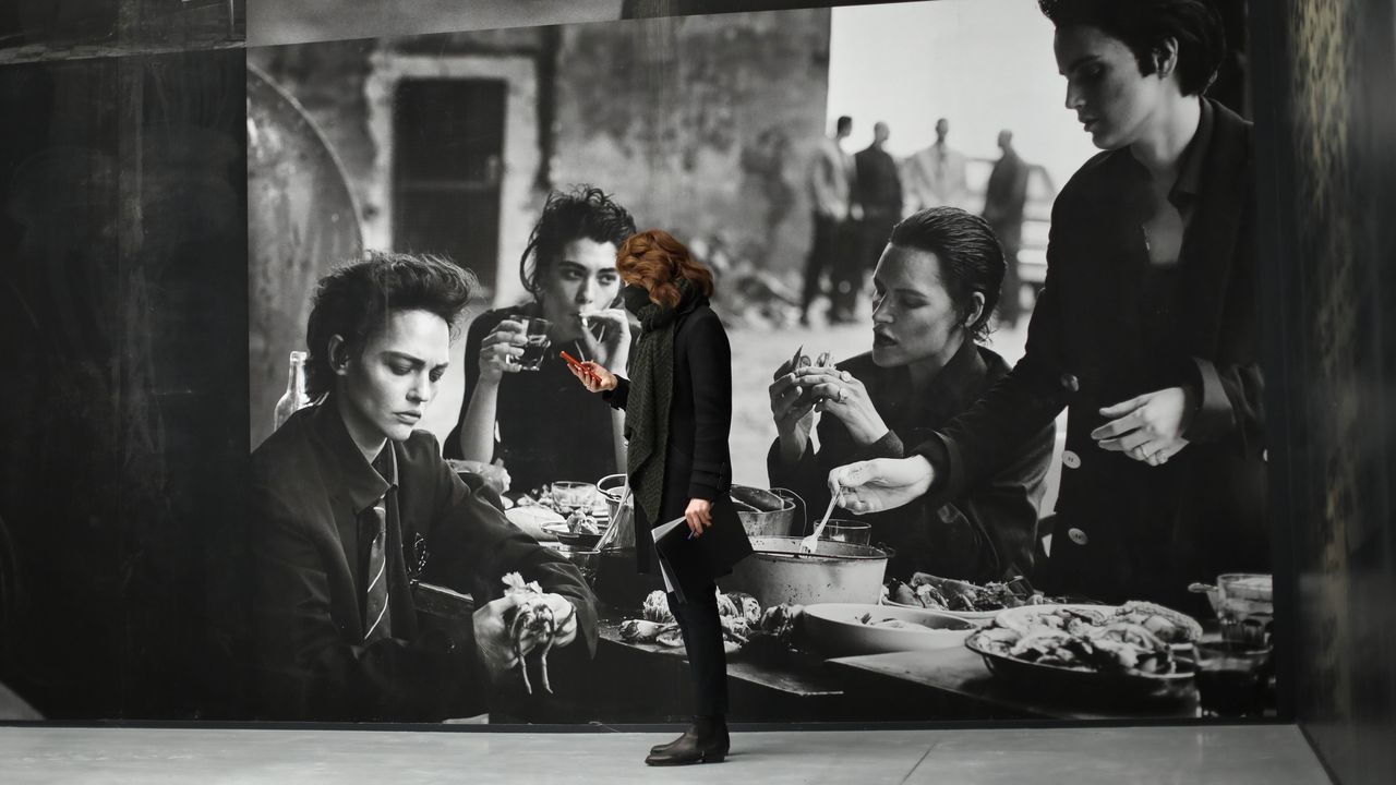 Pescados y mariscos para�Nochebuena.Soli�o, a la derecha, en una imagen del 2017