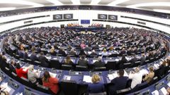 Sesin plenaria en el Parlamento Europeo, en Estrasburgo