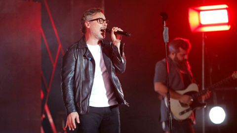 Santi Balmes, en el concierto de Love of Lesbian de Vigo de diciembre del 2021