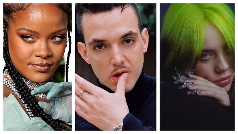 Rihanna, C. Tangana y Billie Eilish sacarán disco este año