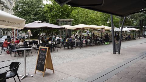 Reorganización de las terrazas del parque de San Lázaro