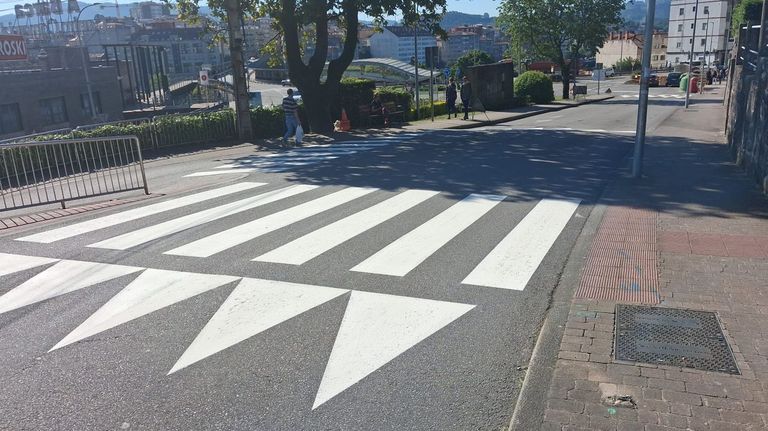 Mejora de la señalización horizontal en A Caeira