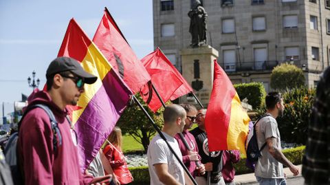 CC.OO. y UGT se manifestaron de manera conjunta por las calles de Ourense