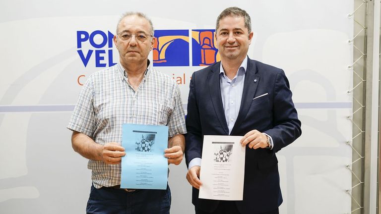Manuel Ángel García y Marcos Vila presentaron la nueva edición del torneo ajedrecístico