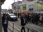 Las bocinas recibieron a las autoridades...