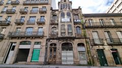 La Casa Taboada, en la calle Progreso, que introdujo el estilo modernista en Ourense está abandonada y sin proyectos de rehabilitación a la vista.