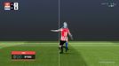 Imagen que dieron las televisiones del gol anulado al Real Oviedo ante el Athletic