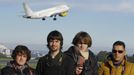 Grupo de Spotters Coruña que se reúnen para hacer fotos a aviones