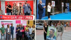 Inicio de la campaña electoral del 23J de PSOE, PP, Sumar y Vox en Asturias