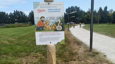 Campaña de respeto a la naturaleza en Gijón