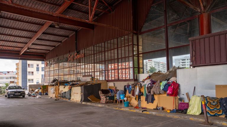 La vieja estación de buses de Vigo, tomada por personas sin techo ocho meses después del asesinato