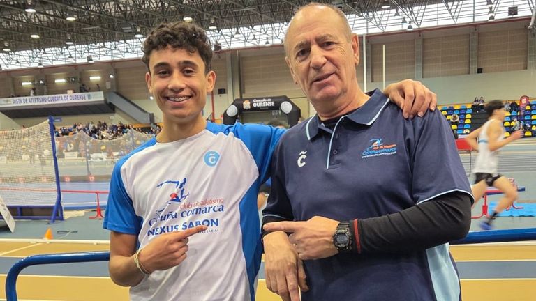 El ferrolano Bruno Castro destroza su propio récord gallego de triple salto