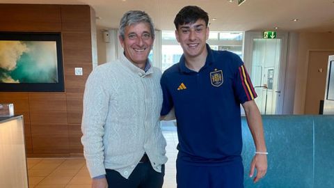 Iñaki Tejada y Alejandro Lozano en la concentración de España Sub-18
