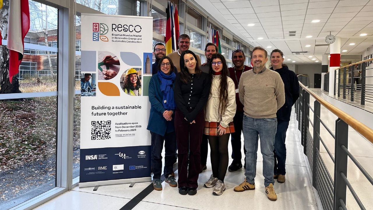 Los coordinadores del nuevo m�ster, en una reuni�n en Francia el pasado mes de diciembre