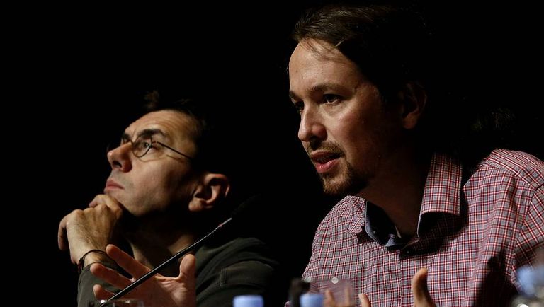 Juan Carlos Monedero y Pablo Iglesias, en una imagen de archivo.