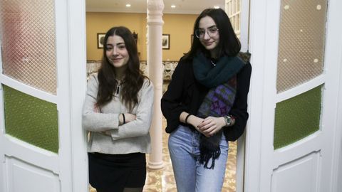 Inés y Andrea, retratadas el viernes pasado en el comedor social de Rubalcava